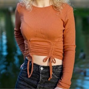 Burnt Orange long sleeve, worn once